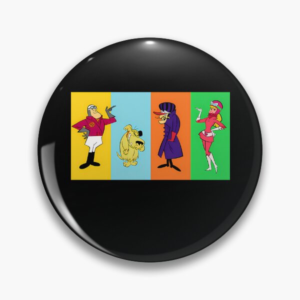 Item preview, Four Animated Racing Characters Posing On Color Panels designed and sold by MahaMonner.