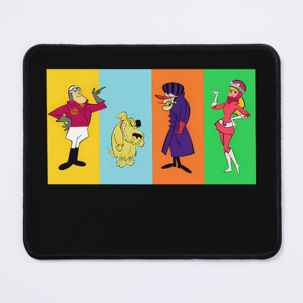 Item preview, Four Animated Racing Characters Posing On Color Panels designed and sold by MahaMonner.