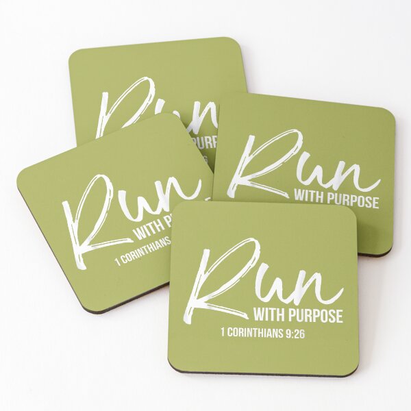 Item preview, Christian Runner Gift Running Gear Run with Purpose Quote Small designed and sold by melodycook.
