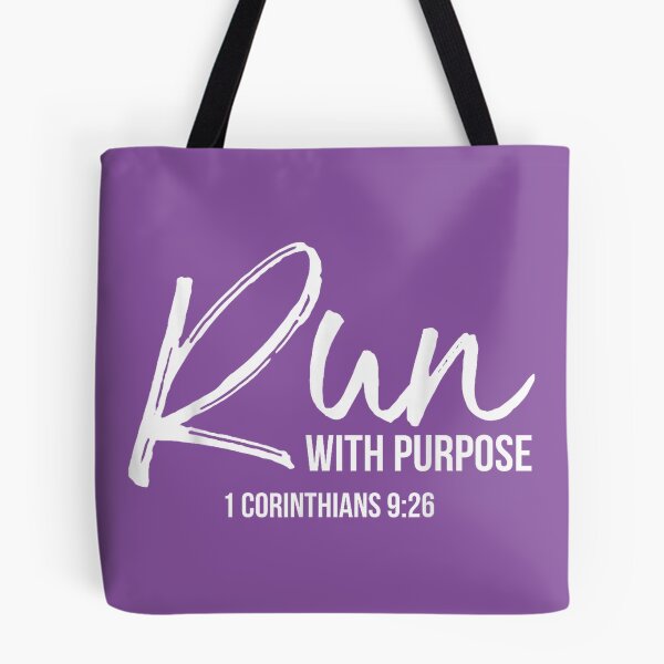 Item preview, Christian Runner Gift Running Gear Run with Purpose Quote Small designed and sold by melodycook.