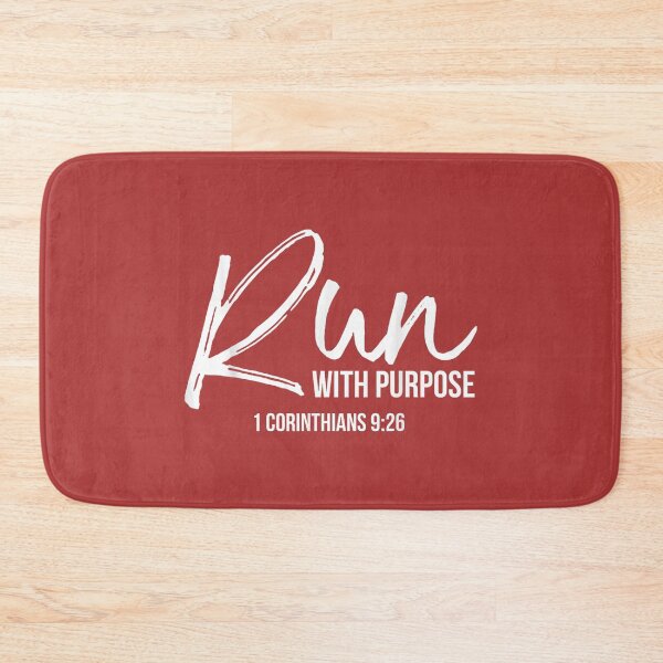 Item preview, Christian Runner Gift Running Gear Run with Purpose Quote Small designed and sold by melodycook.