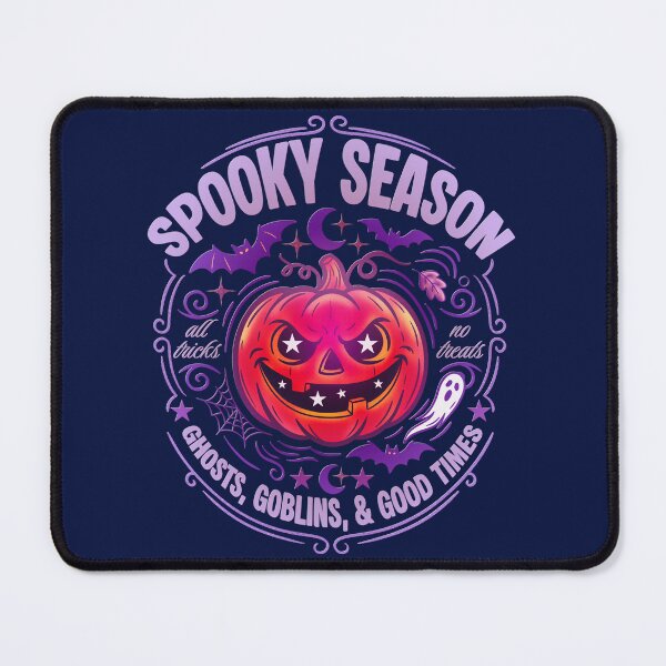 Item preview, Spooky Season Neon Jack O Lantern — Purple Pink Goth Halloween Badge designed and sold by Ink & Kind Studio.