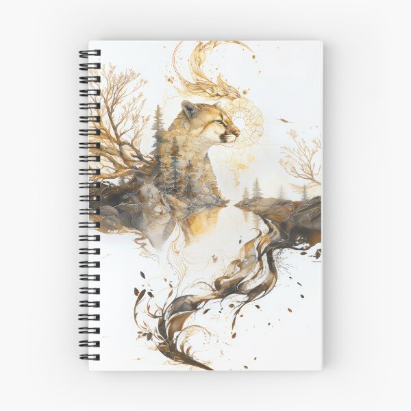Item preview, Rocky Mountain Cougar Watercolor Wildlifeddddd designed and sold by Kaurisdigital.