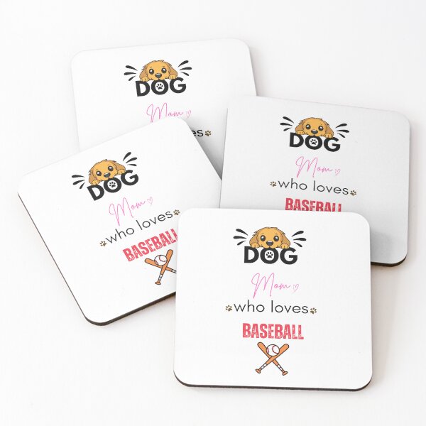 Item preview, Dog Mom Who Loves Baseball designed and sold by PawFitt.