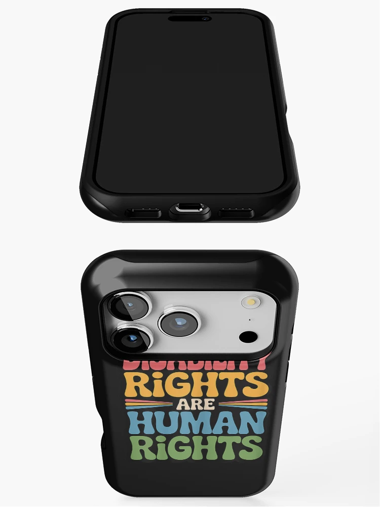 Thumbnail 3 of 4, iPhone Case, Disability Rights are Human Rights designed and sold by FrankIsabel.