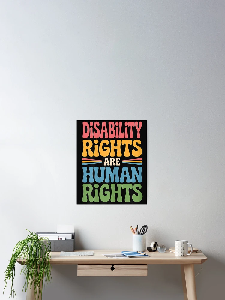 Thumbnail 2 of 3, Poster, Disability Rights are Human Rights designed and sold by FrankIsabel.
