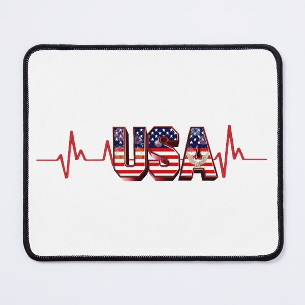 Item preview, USA Heartbeat designed and sold by InkShiftLabs.