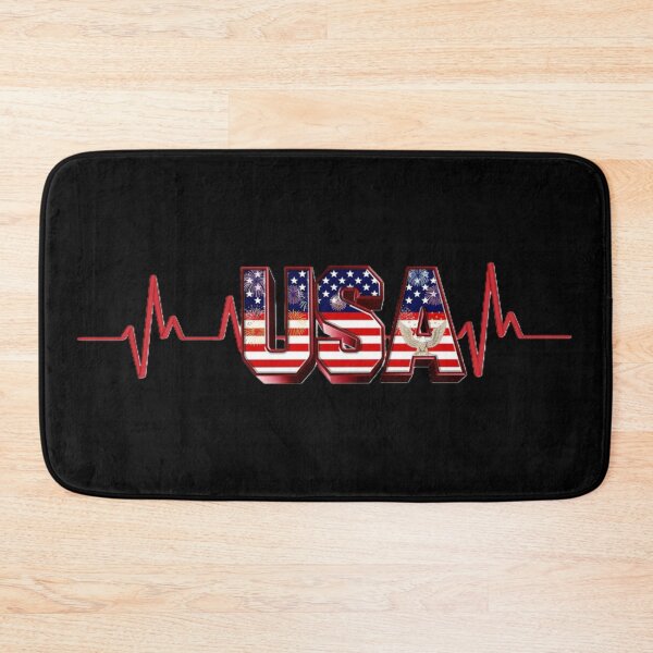 Item preview, USA Heartbeat designed and sold by InkShiftLabs.