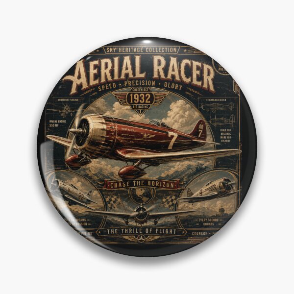 Item preview, Aerial Racer 1932 Vintage Aviation designed and sold by Nebur2021.