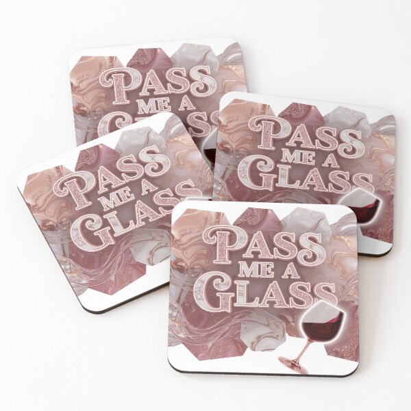 Item preview, Striking PASS ME A GLASS Wearable Art designed and sold by dazzlemakers.