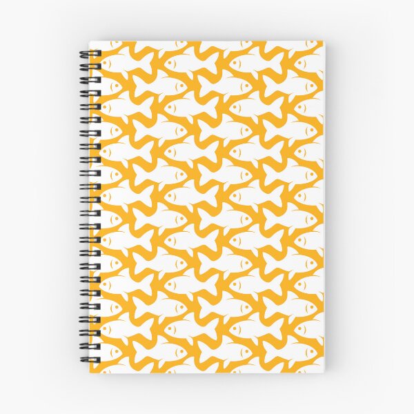 Item preview, Fish Pattern (white on yellow) designed and sold by JMParadis.