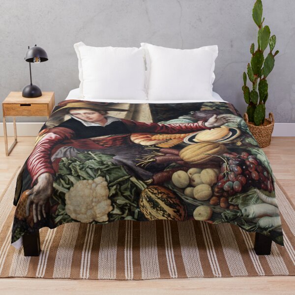 Item preview, : Farmers Market Wall Art, Vintage Dutch Market Scene, Vegetable Stand Print for Kitchen & Dining designed and sold by RickE.