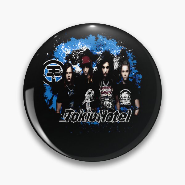 Item preview, Four German Pop Rock Musicians Standing Against Blue Paint Splatter designed and sold by Vulivoje6969.