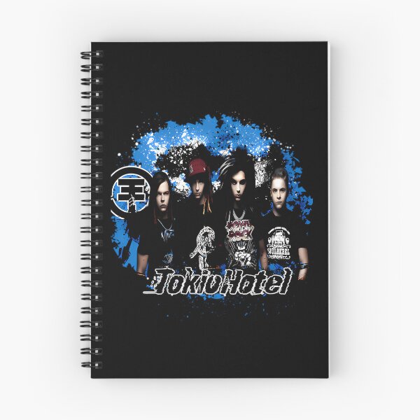 Item preview, Four German Pop Rock Musicians Standing Against Blue Paint Splatter designed and sold by Vulivoje6969.