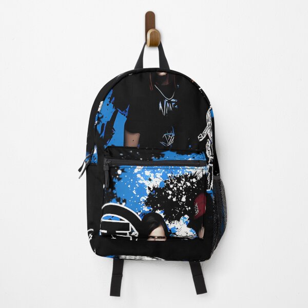 Item preview, Four German Pop Rock Musicians Standing Against Blue Paint Splatter designed and sold by Vulivoje6969.