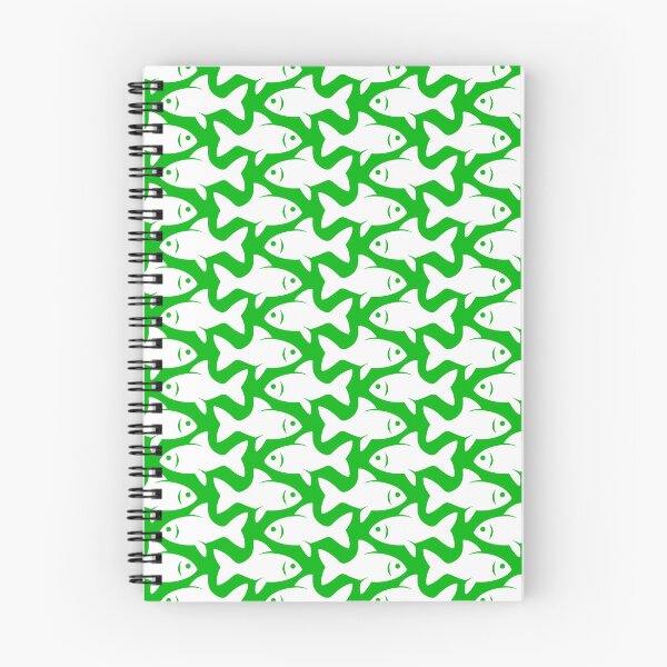 Item preview, Fish Pattern (white on green) designed and sold by JMParadis.