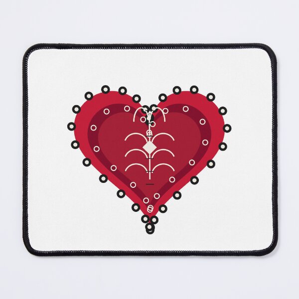 Item preview, Crimson Lace Heart – Dark Romantic Red Emblem designed and sold by SewRed.