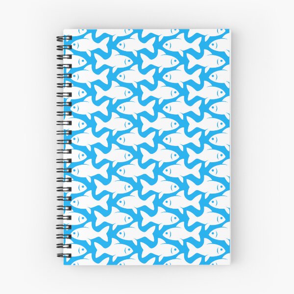 Item preview, Fish Pattern (white on blue) designed and sold by JMParadis.