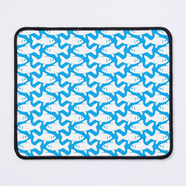 Item preview, Fish Pattern (white on blue) designed and sold by JMParadis.