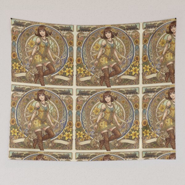 Item preview, Selphie in the style of Alphonse Mucha designed and sold by Solace Sparkles.