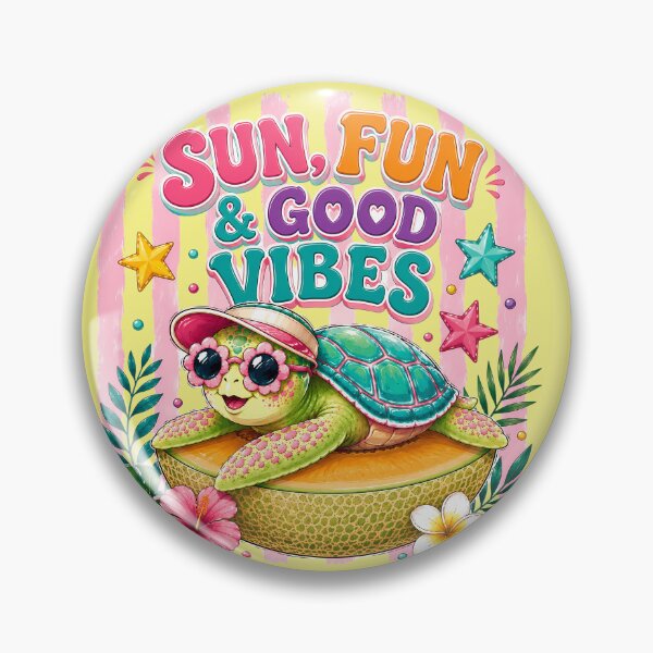 Item preview, Cute Summer Turtle Good Vibes. designed and sold by Snuggz_08.