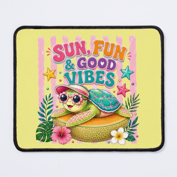 Item preview, Cute Summer Turtle Good Vibes. designed and sold by Snuggz_08.
