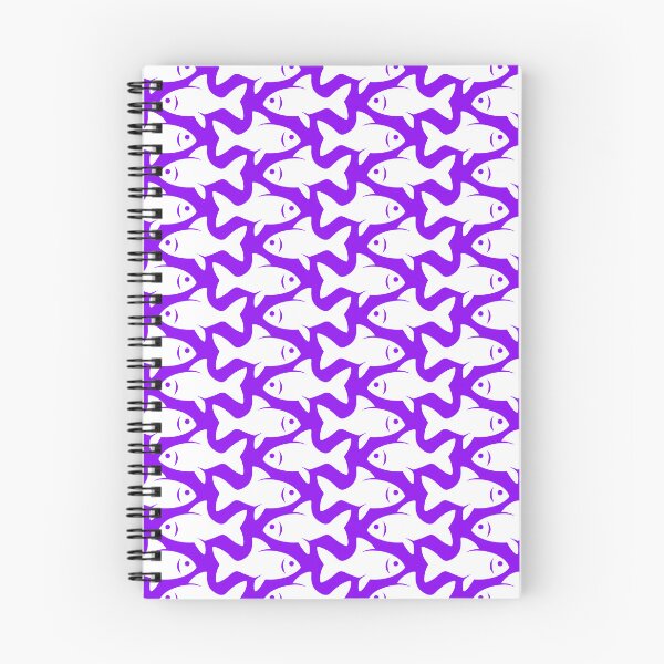 Item preview, Fish Pattern (white on purple) designed and sold by JMParadis.
