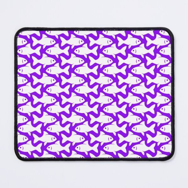 Item preview, Fish Pattern (white on purple) designed and sold by JMParadis.