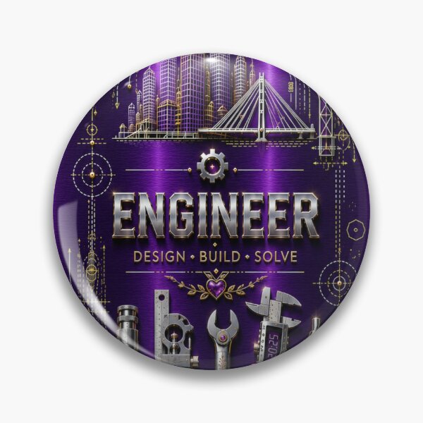 Item preview, Female Engineer Amethyst Purple Metallic – Women in Engineering Gift designed and sold by HO•Designs.