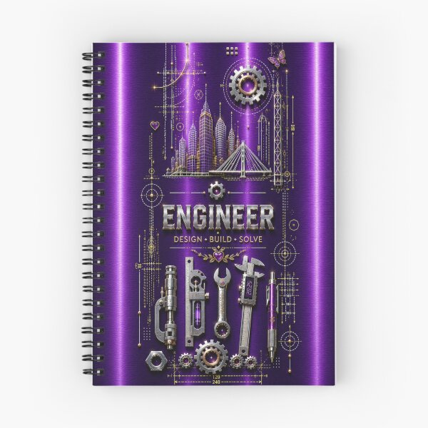 Item preview, Female Engineer Amethyst Purple Metallic – Women in Engineering Gift   designed and sold by HO•Designs.