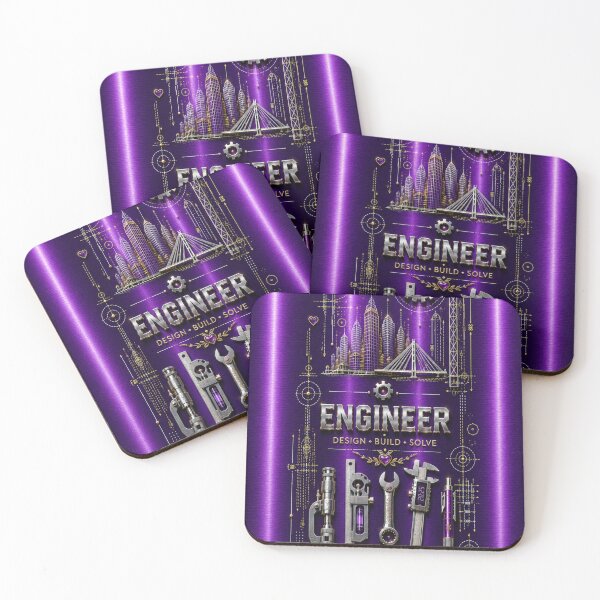 Item preview, Female Engineer Amethyst Purple Metallic – Women in Engineering Gift   designed and sold by HO•Designs.