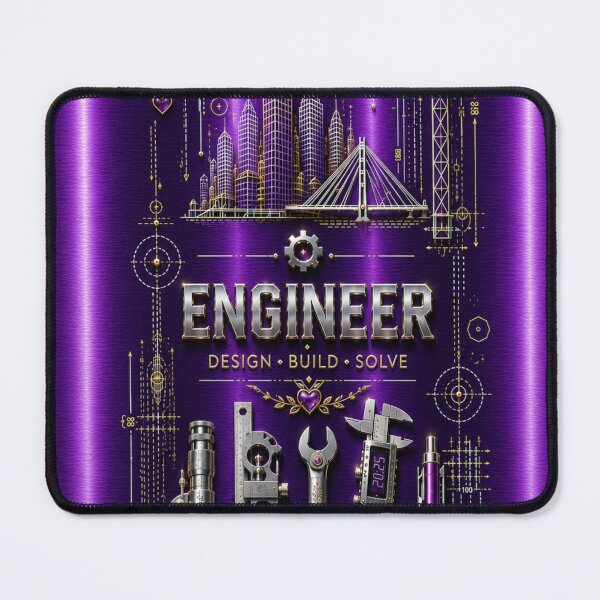 Item preview, Female Engineer Amethyst Purple Metallic – Women in Engineering Gift   designed and sold by HO•Designs.