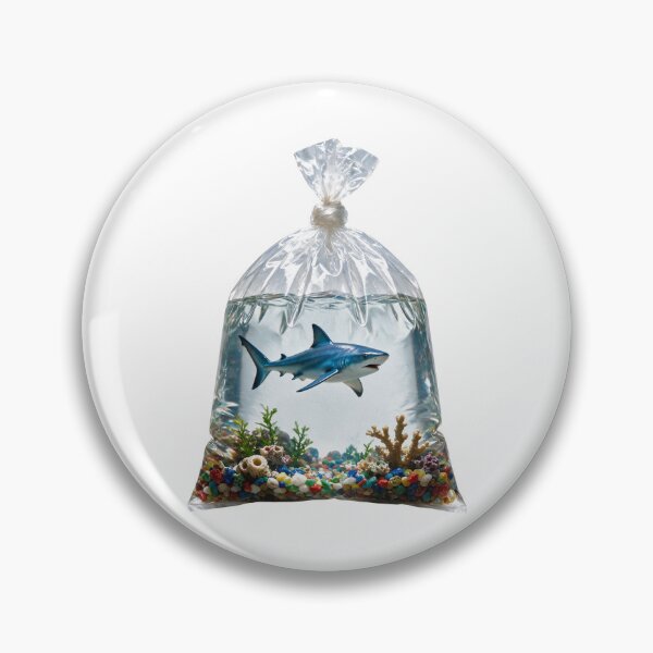 Item preview, Shark in a Pet Store Bag designed and sold by The Mellonaire.