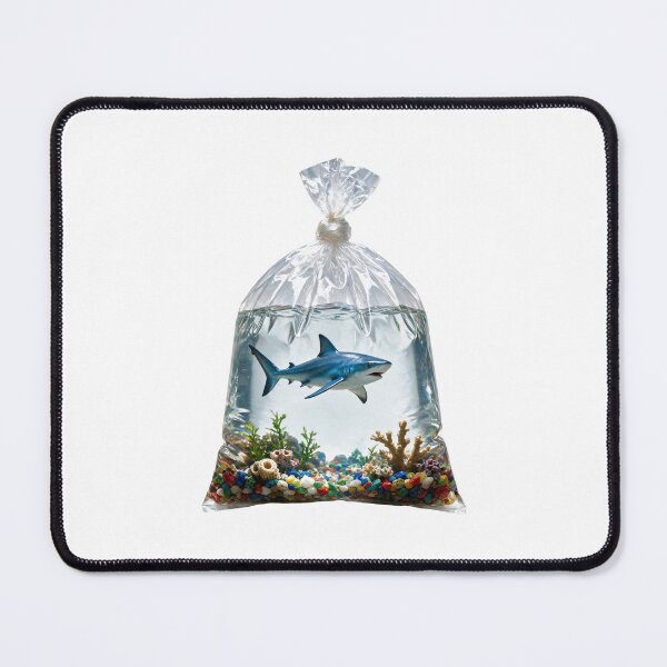 Item preview, Shark in a Pet Store Bag designed and sold by The Mellonaire.