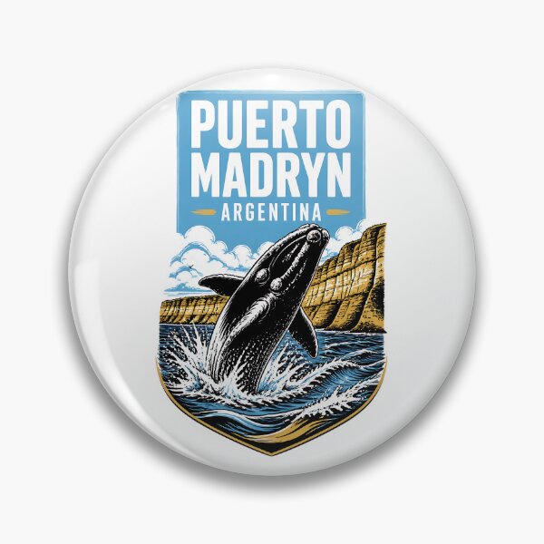 Item preview, Cartel de viaje y turismo vintage de Puerto Madryn, Argentina designed and sold by TravelersGems.