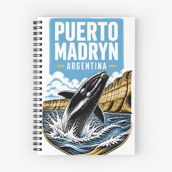 Item preview, Puerto Madryn Argentina Vintage Travel Tourism Poster designed and sold by TravelersGems.