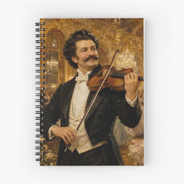 Item preview, Waltz King: Johann Strauss II Vintage Oil Painting - Viennese Ballroom Elegance designed and sold by DoReMiStudio.