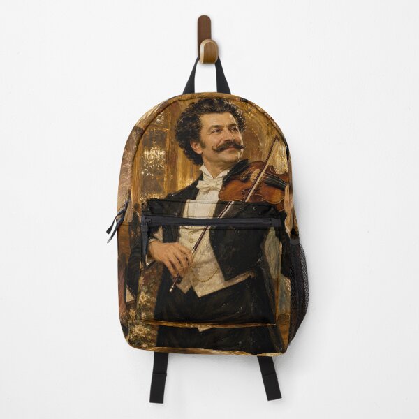 Item preview, Waltz King: Johann Strauss II Vintage Oil Painting - Viennese Ballroom Elegance designed and sold by DoReMiStudio.