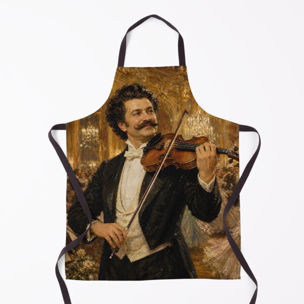 Item preview, Waltz King: Johann Strauss II Vintage Oil Painting - Viennese Ballroom Elegance designed and sold by DoReMiStudio.