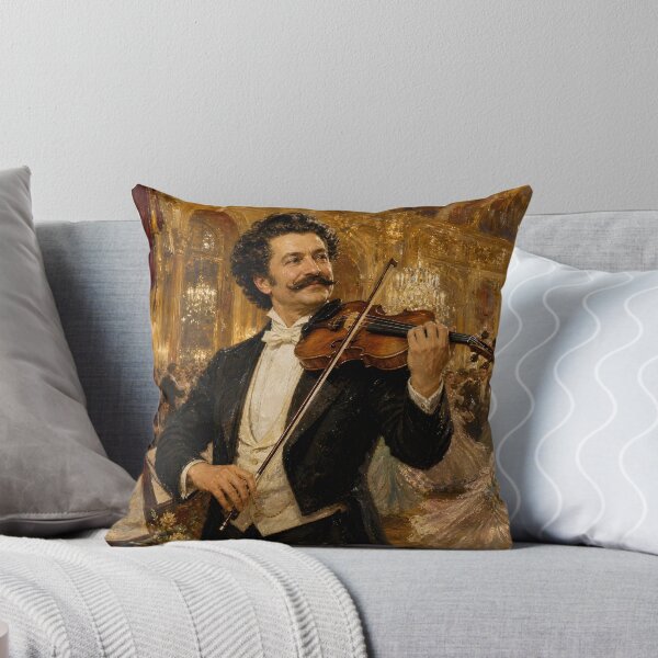 Item preview, Waltz King: Johann Strauss II Vintage Oil Painting - Viennese Ballroom Elegance designed and sold by DoReMiStudio.