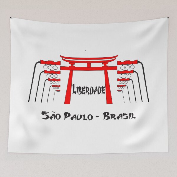 Item preview, Liberdade Sao Paulo - Japanese Quarter Torii Gate and Lanterns Brazil designed and sold by Sampa In Focus.