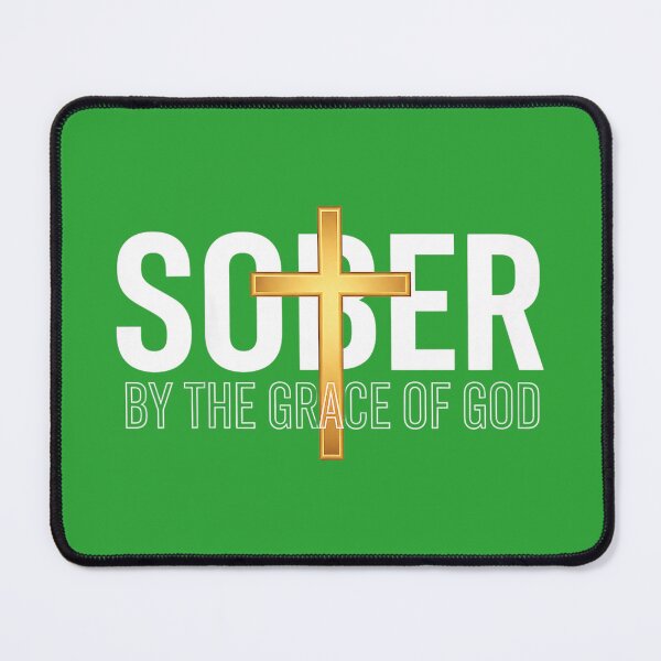 Item preview, Christian Sober By The Grace of God - Recovery Sobriety Coss designed and sold by melodycook.