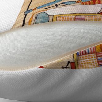 Alternate view of Amun & Mut Receive offerings Floor Pillow