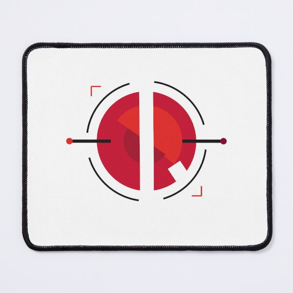 Item preview, Red Interval – Minimal Geometric Circle Composition designed and sold by SewRed.