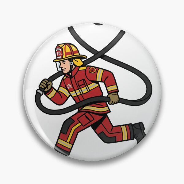 Item preview, Funny Firefighter Hose Heart Trade designed and sold by NeonNerd Studio.