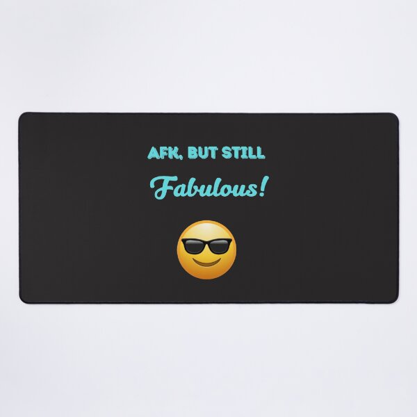 Item preview, AFK But Still Fabulous – Cool Gamer Emoji Design designed and sold by TetelestaiWeave.