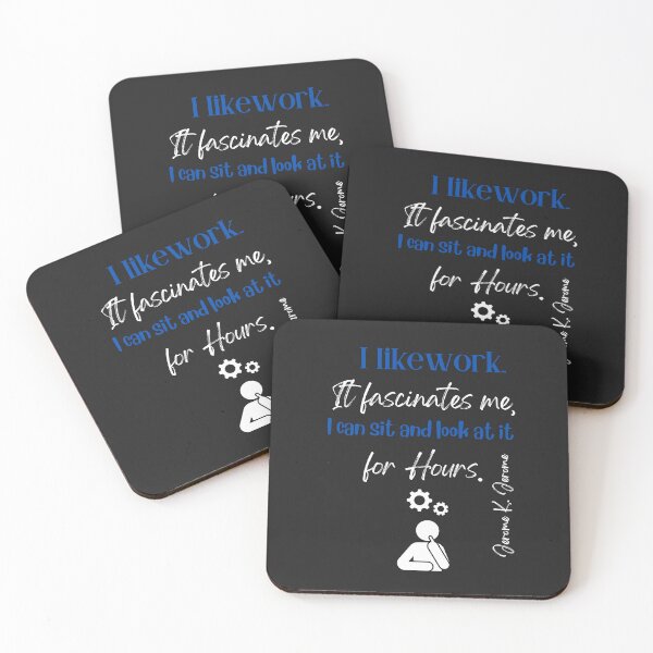 Item preview, Work Fascinates Me Quote designed and sold by TetelestaiWeave.