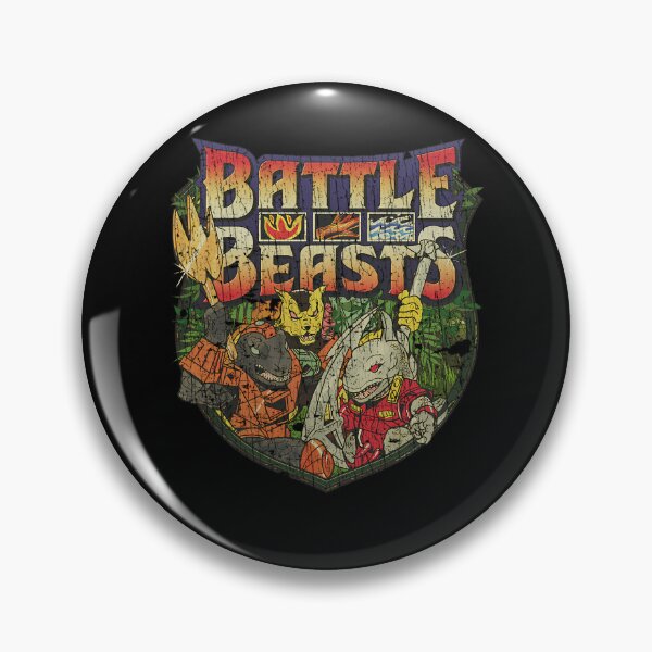 Item preview, Three Armored Beast Warriors Holding Weapons In Jungle Crest designed and sold by StickoPrints.