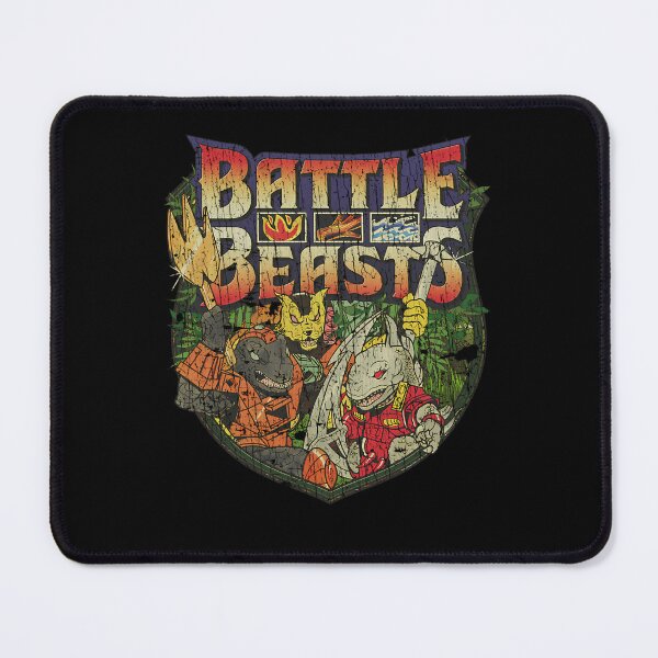 Item preview, Three Armored Beast Warriors Holding Weapons In Jungle Crest designed and sold by StickoPrints.