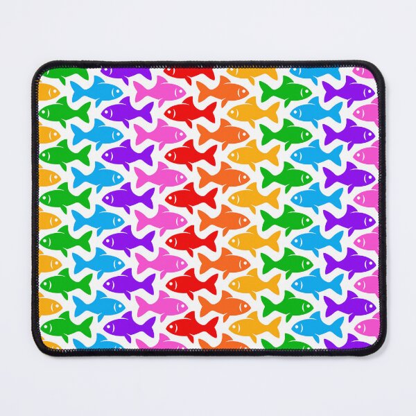 Item preview, Fish Pattern (multicolor on white 2) designed and sold by JMParadis.
